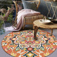 Moroccan Mandalas Round Floor Rug Collection - Western Nest, LLC