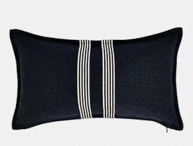 Noire Striped Pillow Covers