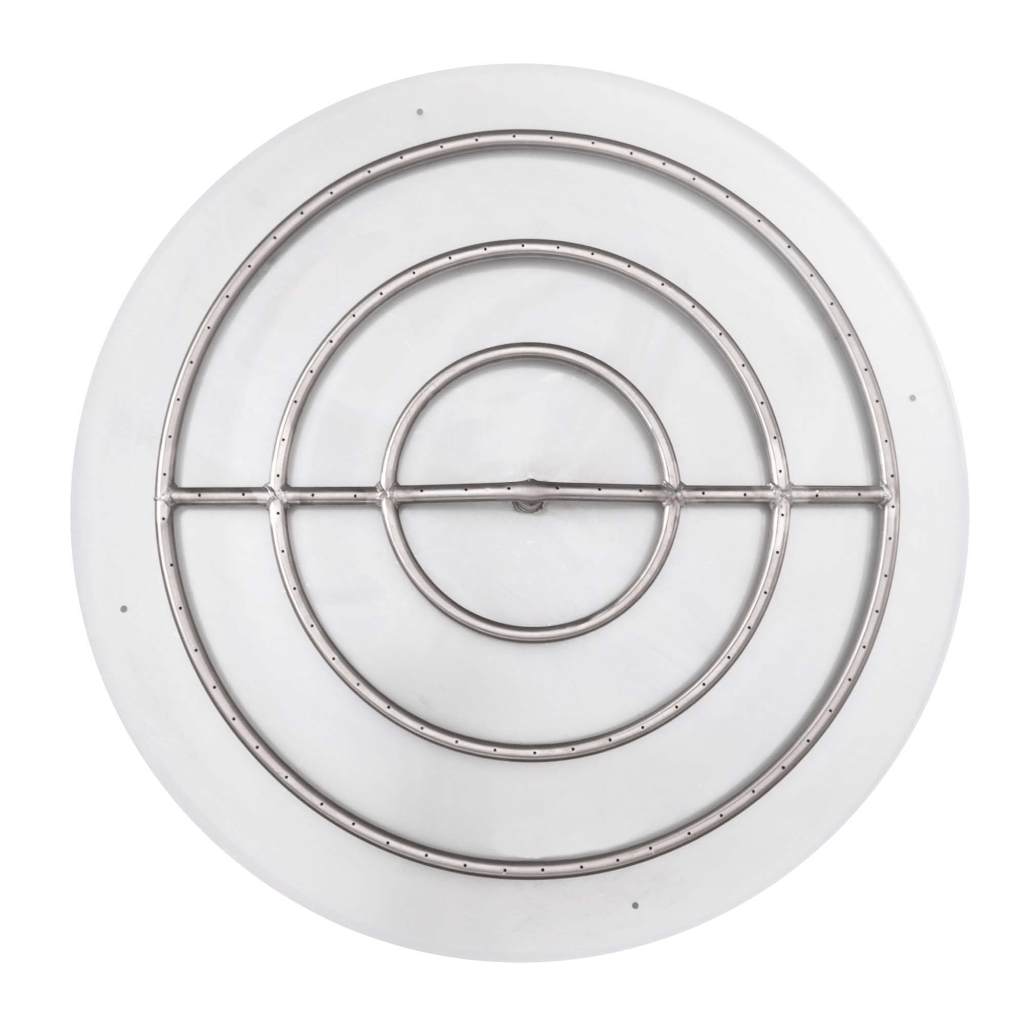 Pan & Burner Kit 36-inch The Outdoor Plus Round Flat Pan With Stainless Steel Round Burner - Match Lit Ignition