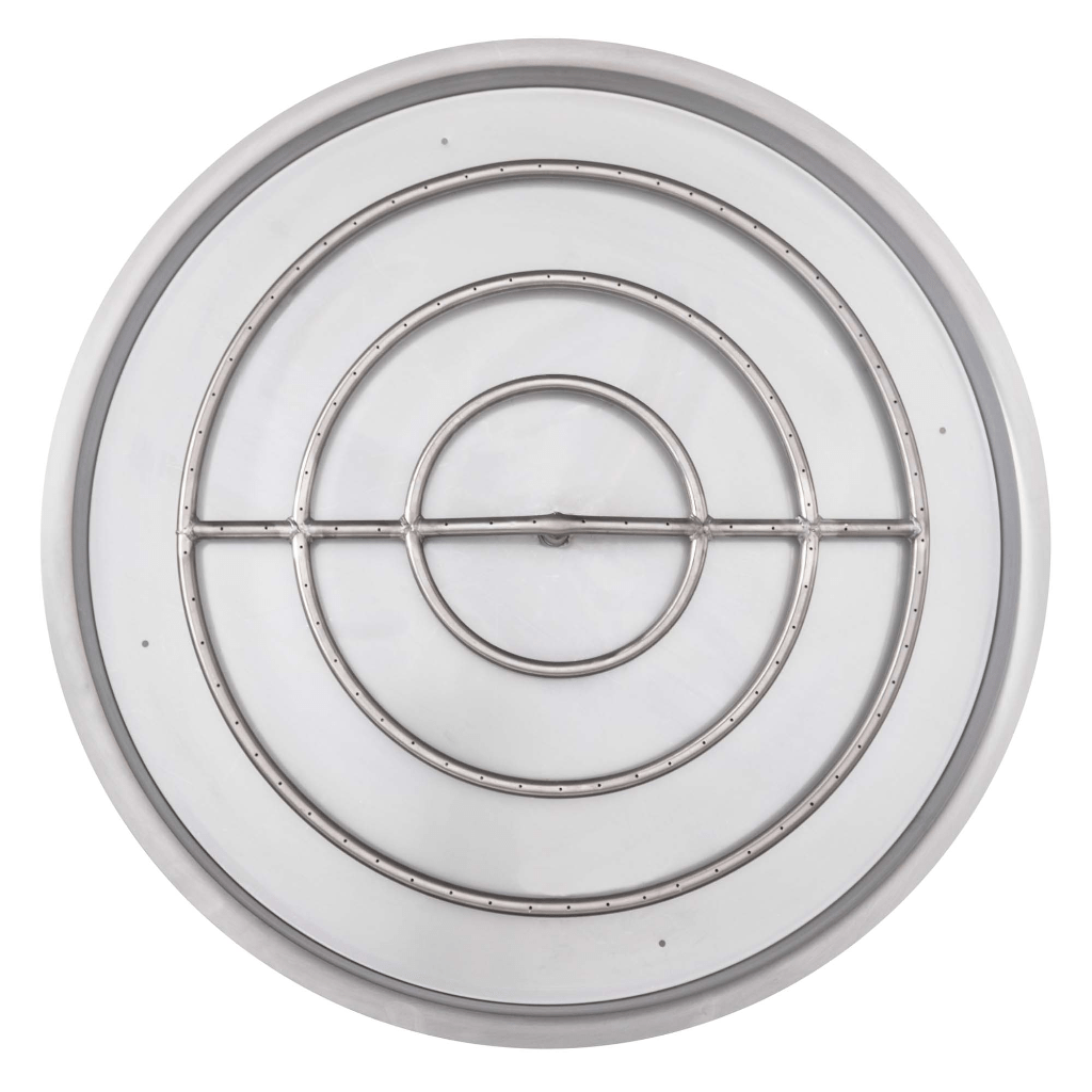 Pan & Burner Kit 37-inch The Outdoor Plus Round Drop-in Pan With Stainless Steel Round Burner - Match Lit Ignition
