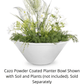 Planter Bowl The Outdoor Plus Cazo Powder Coated Steel Round Planter Bowl