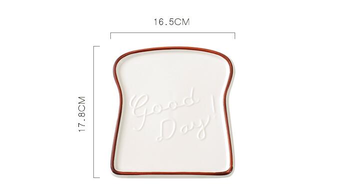 Good Day Toast Shape Plates