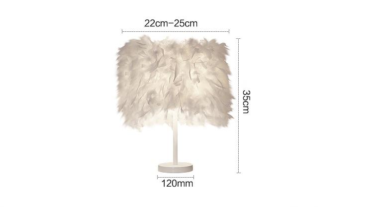 Creative Feather Table Lamp