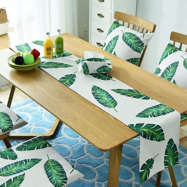 Tropical Leaf Table Runner