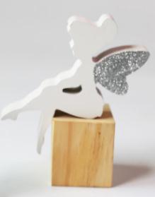 Nordic Style Wooden Fairy Figurine
