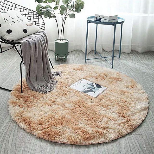 Soft And Fluffy Nordic Style Round Rug