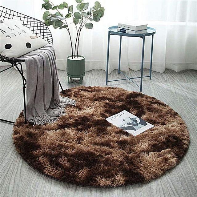 Soft And Fluffy Nordic Style Round Rug