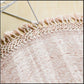 The Gaia Tassel Handmade Woven Wool Round Floor Mats