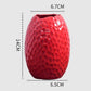 Eye Catching Curved Red Vases - Western Nest, LLC