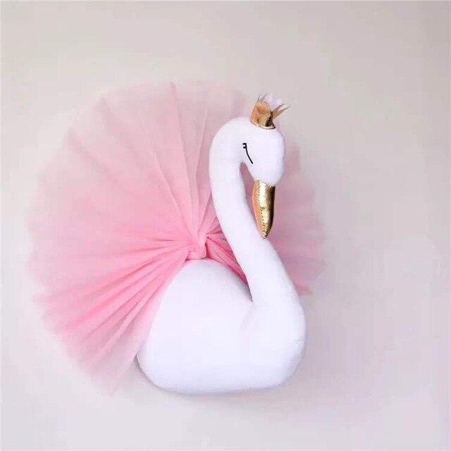3D Stuffed White Swan Kids Room Decor - Western Nest, LLC