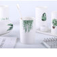 Modern Green Plant Bathroom Cups - Western Nest, LLC