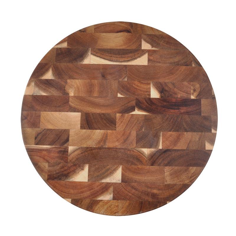 Larissa Round Acacia Solid Wood Block