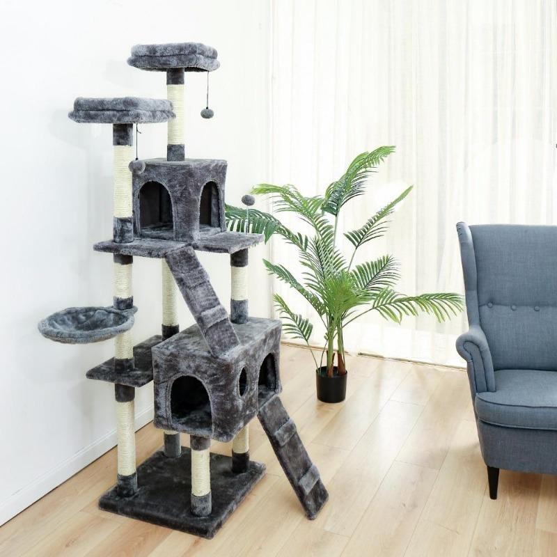 Kitty Tower Climbing Cat Tree with Cat Scratching Posts - Western Nest, LLC