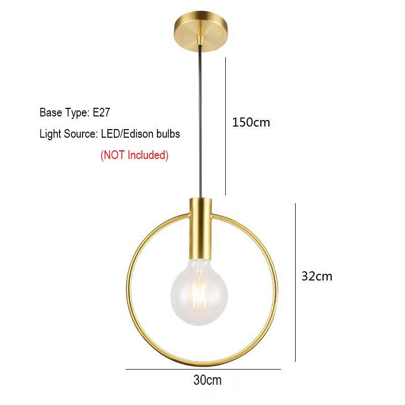 Nordic Minimalist Pendant Glass Ball Lamp