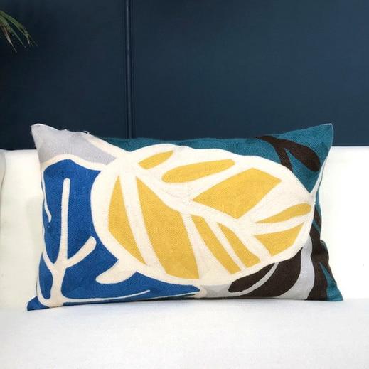 Jaune Leaf Pillow Covers