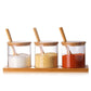 Janis Glass Food Storage Jars and Tray Set