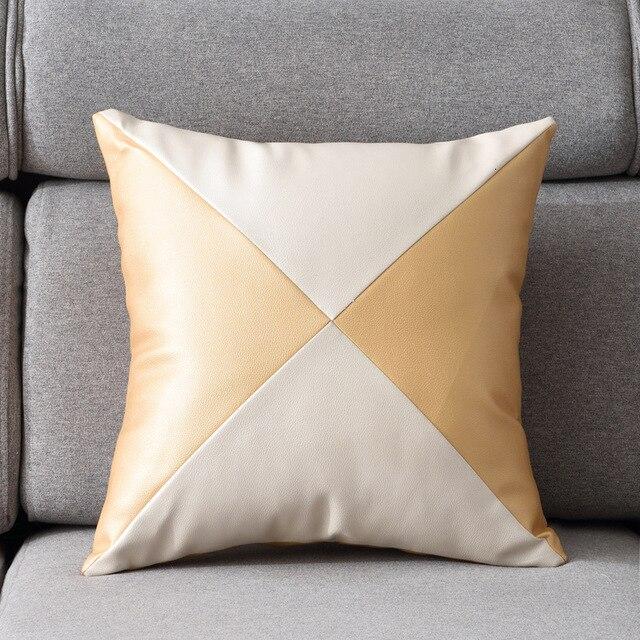 Dexter Faux Leather Pillow Cover