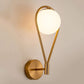 Infinite Brass and Sphere Sconce