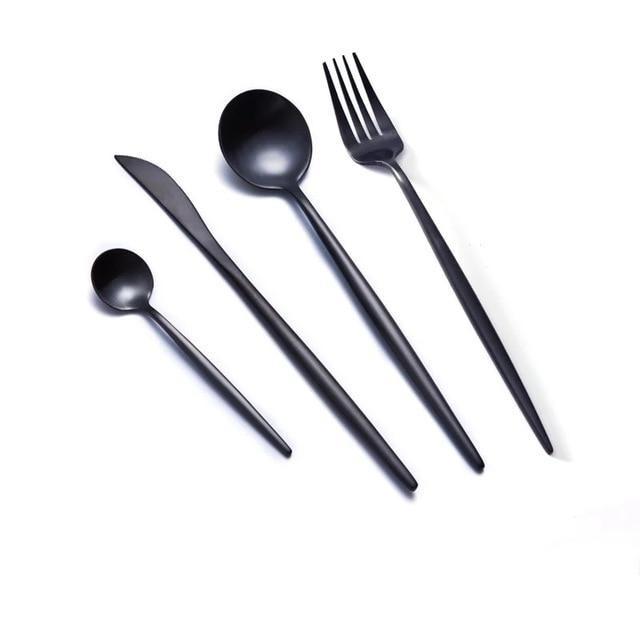 Onyx Dinnerware Cutlery Set - Western Nest, LLC