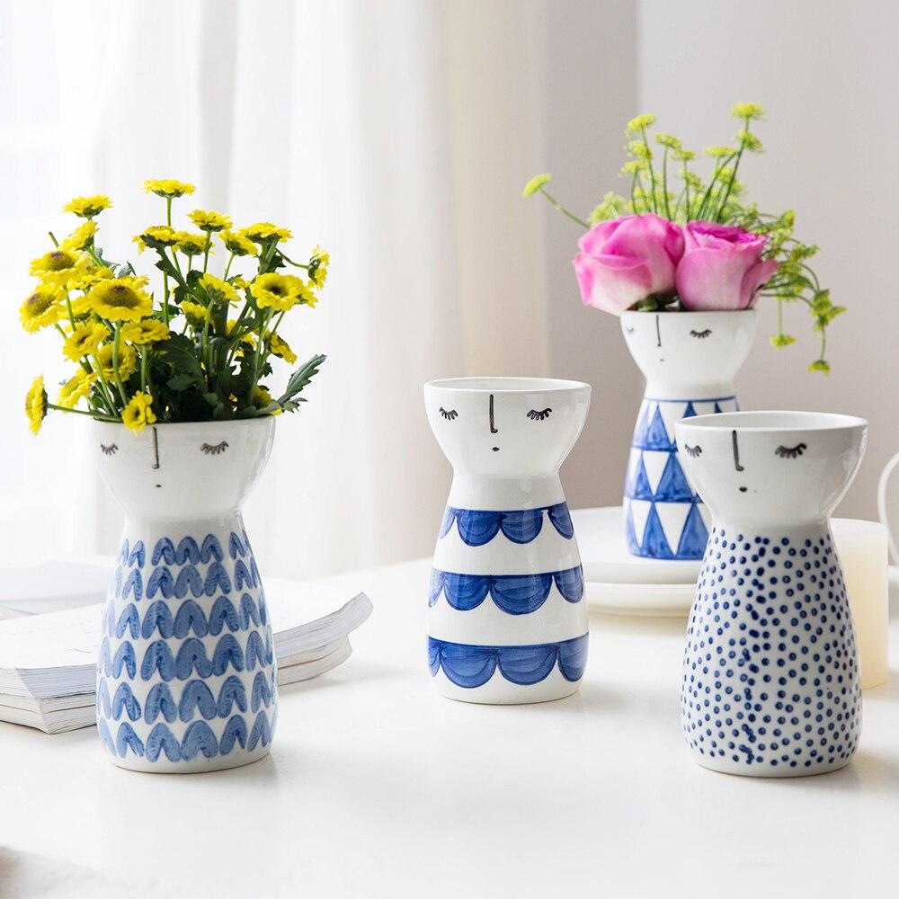 Modern Blue Vases