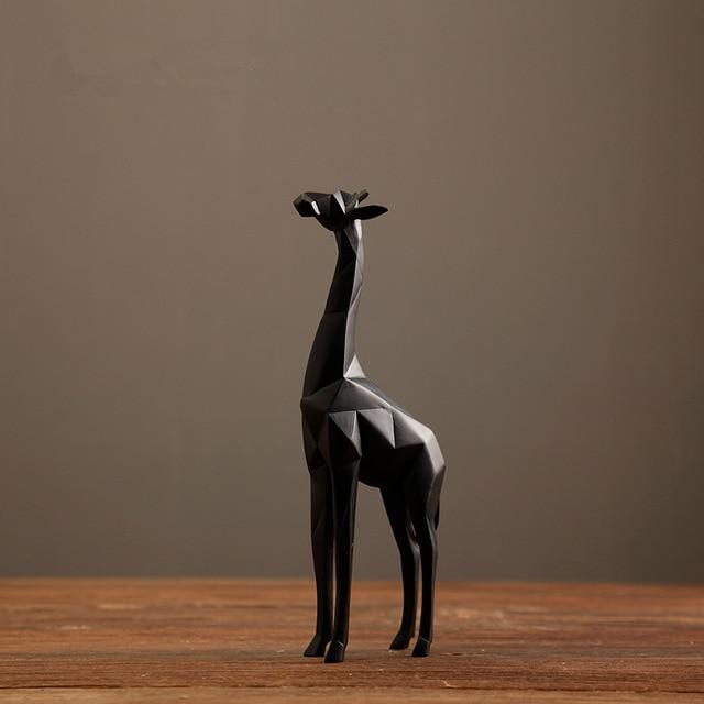 White & Black Giraffe Ornament