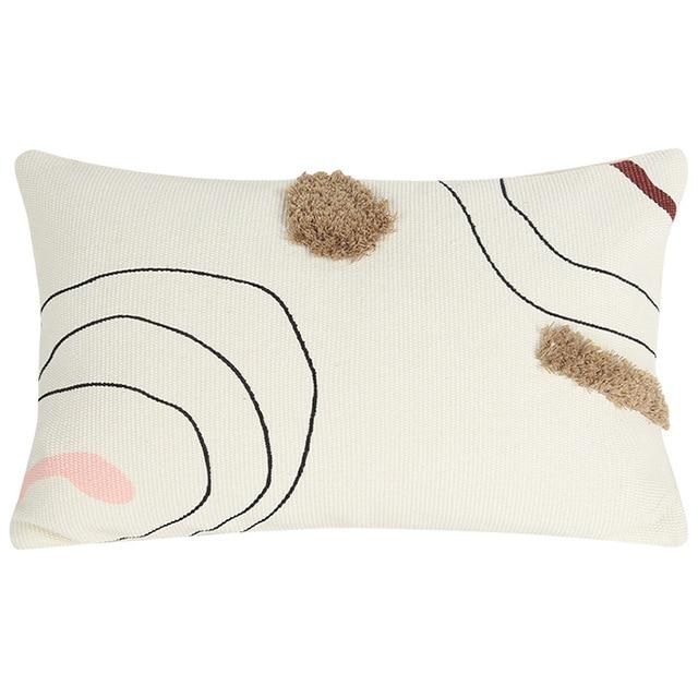 Epsilon Abstract Embroidered Pillow Cover - Western Nest, LLC