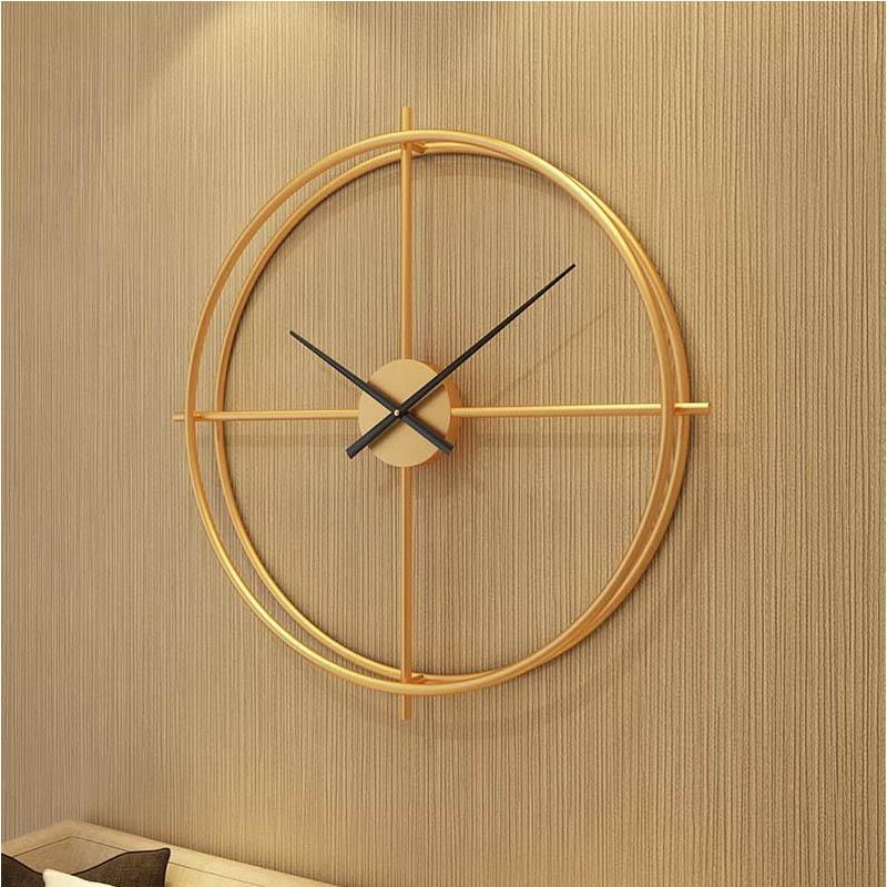 Clarkson Circular Gold Wall Clock - Western Nest, LLC