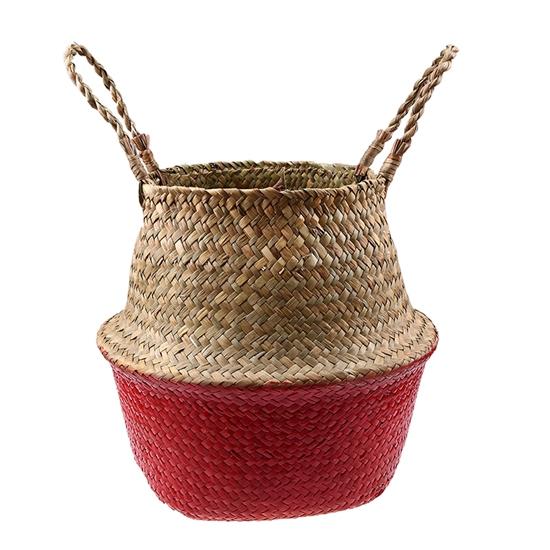 Pampas Foldable Seagrass Basket with Handles