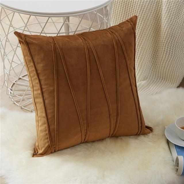 Bisou Velvet Striped Pillow Cover