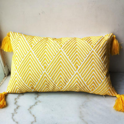 Arlington II Geometric Embroidery Pillow Cover - Western Nest, LLC