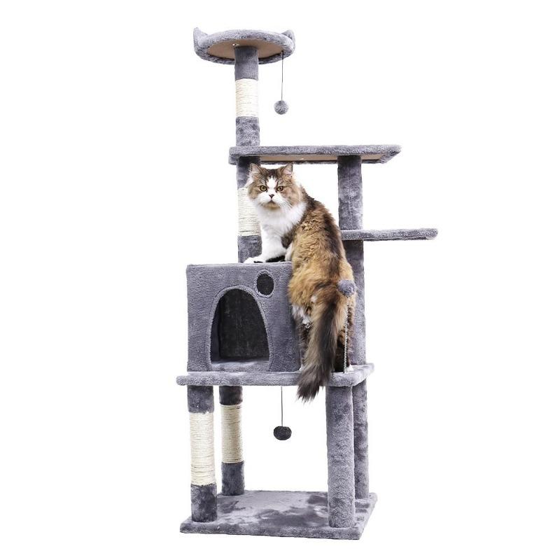 Climbing Cat Tree with Scratching Posts & Cat Nest