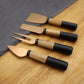Luxor Wood Handle Cheese Knife 4 Piece Set