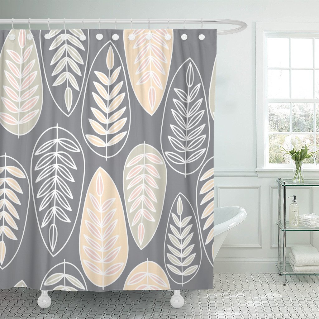 Lyla Leaf Silhouettes Shower Curtain