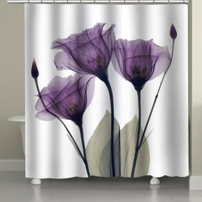 Positivity Flower Shower Curtains