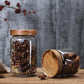 Acacia Glass Food Storage Jars - Western Nest, LLC