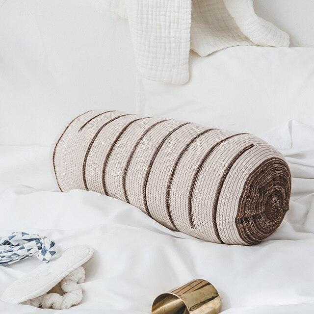 Nicolai Knitted Roll Pillow