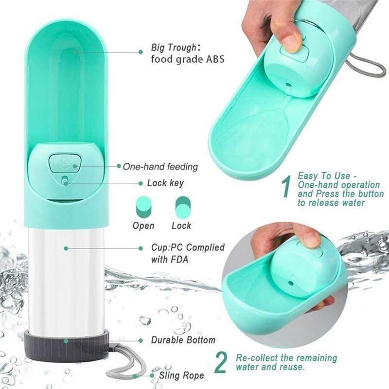 Portable Dog Water Bottle with Filter - Western Nest, LLC