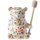 Ceramic Floral Bear and Beehive Honey Pots - Western Nest, LLC