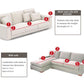 Simple Moods Sofa Slipcovers for 1-4 Seater & Sectional Sofas - Western Nest, LLC