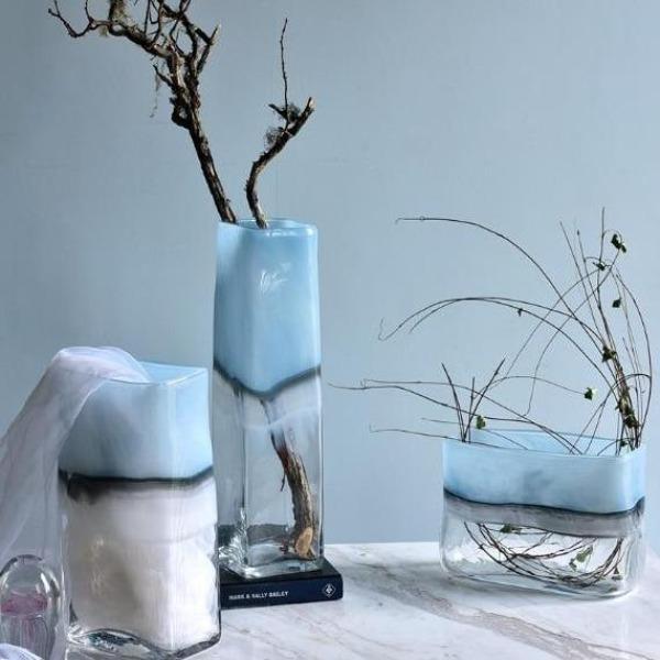 Azure Sky Vases