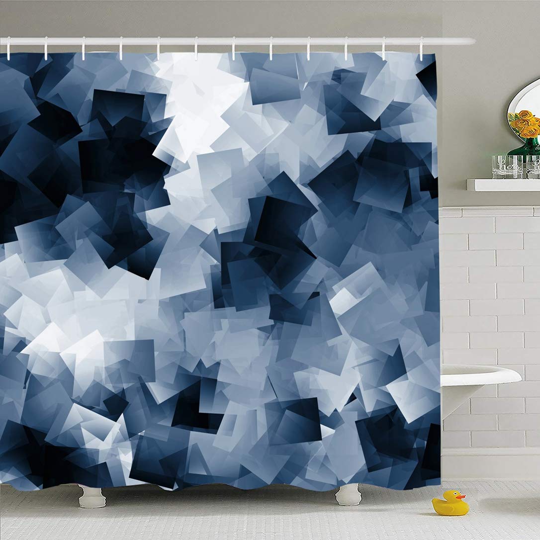 Carlo Cubist Shower Curtain