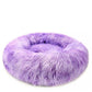 Round Rainbow Extra Plush Calming Donut Cat Bed - Western Nest, LLC