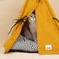 Marigold Large Pet Teepee with Plush Dog Bed Cushion - Western Nest, LLC