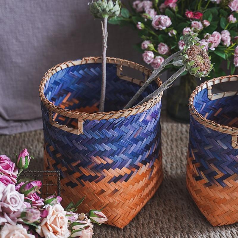 Handwoven African Basket for Plants