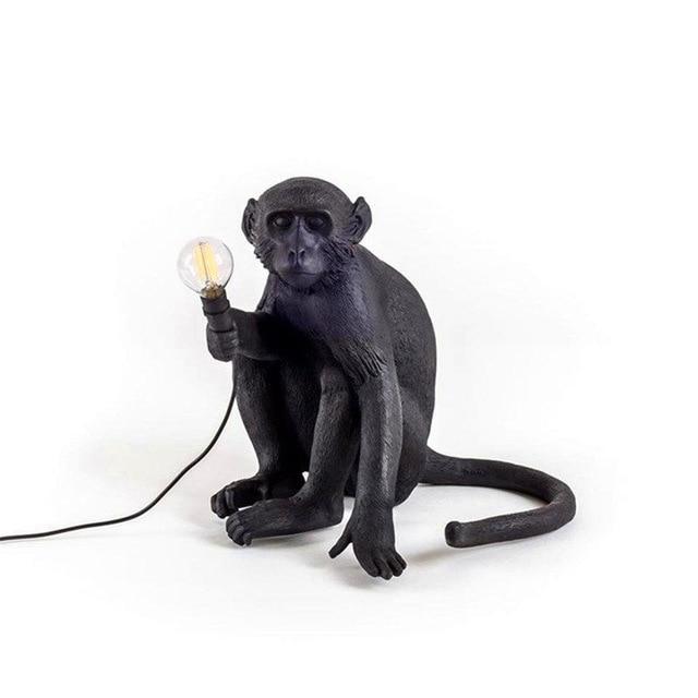 Resin Monkey Table Lamp