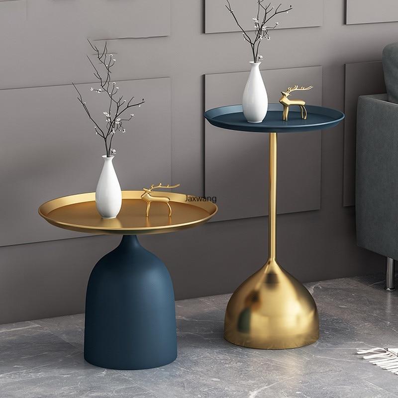 Modern Gold Detail Side Tables