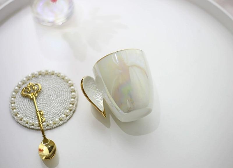 Coffee Mug with Golden Angel wings