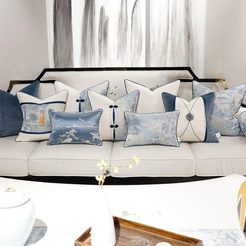 Billowy Blue Pillow Cover Collection