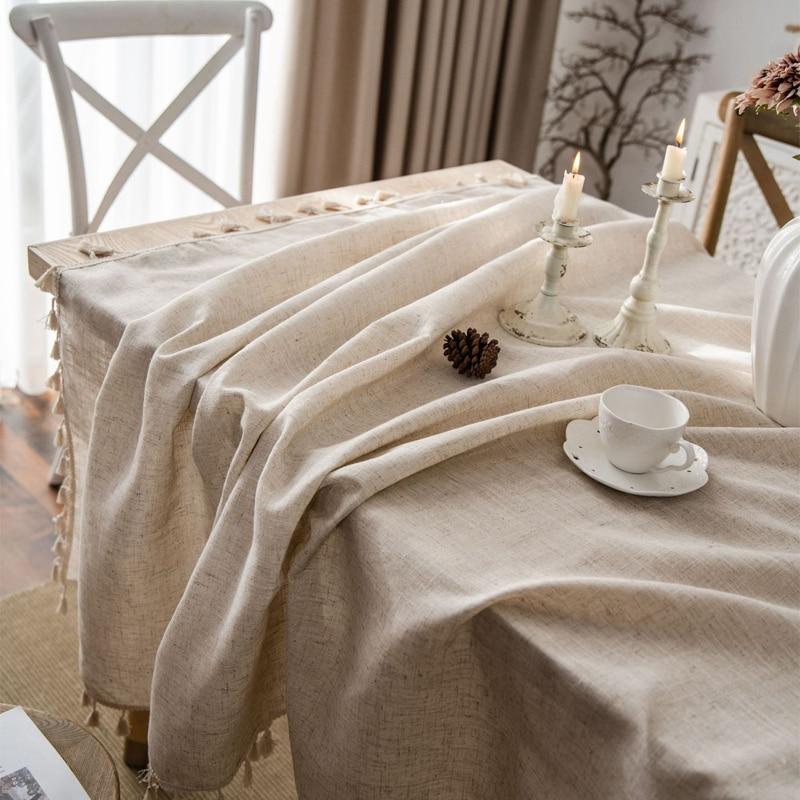 Natural Linen Tablecloth