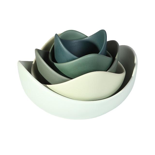 Lotus Flower Ceramic Bowls